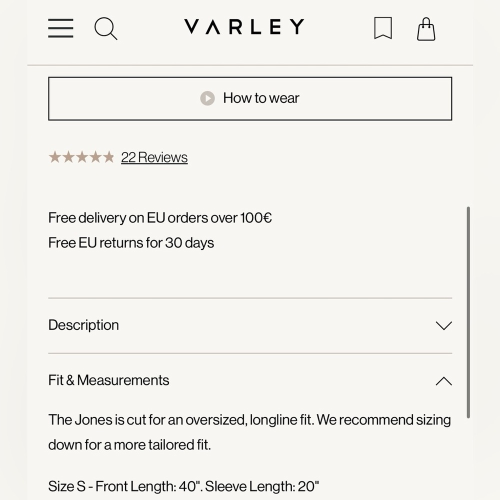 🐻 Varley Jones Sherpa Coat Small •size small - Picture 15 of 16